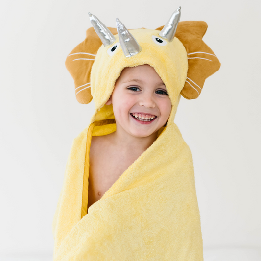 Yellow Dinosaur Towel